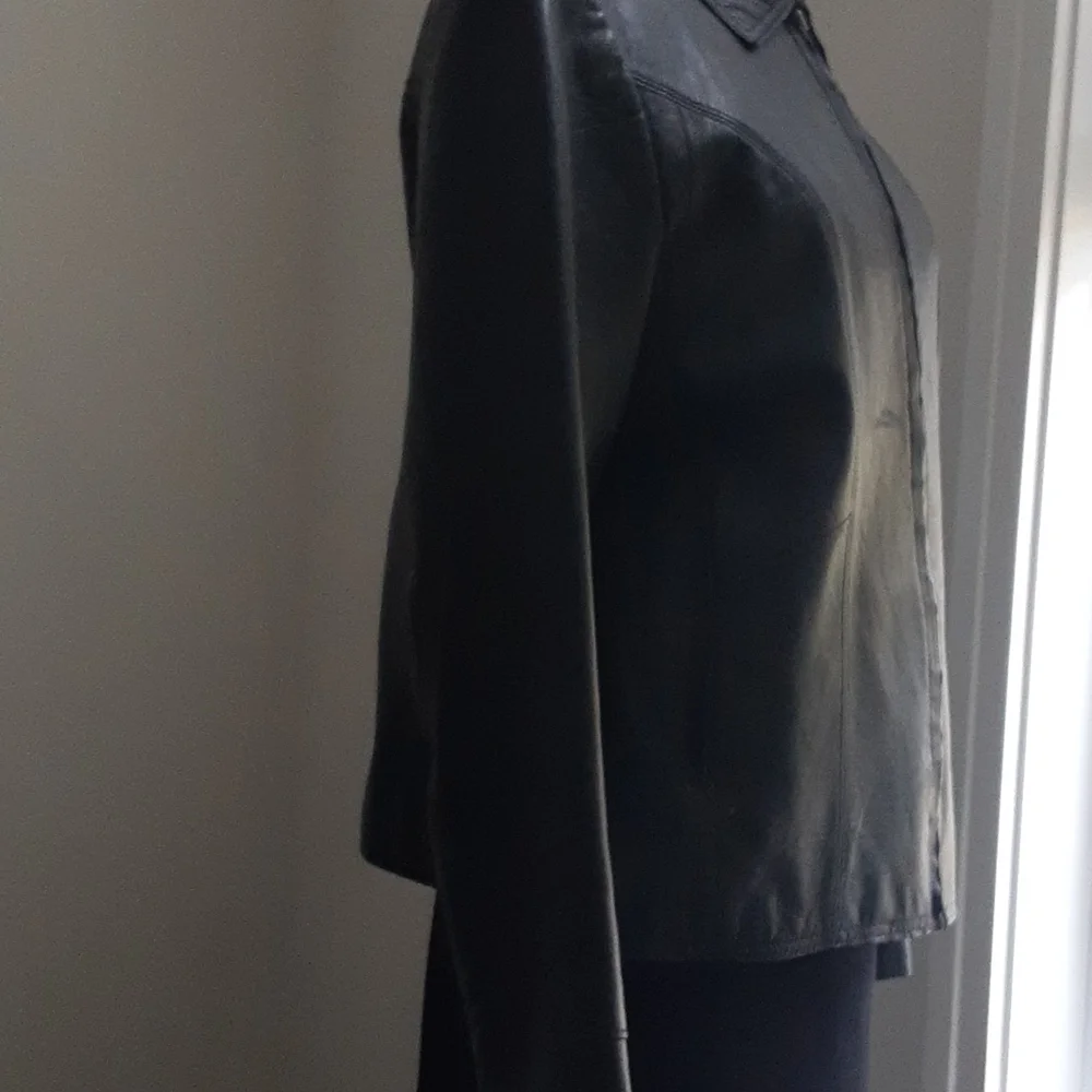 Genuine Leather GAP Y2K jacket (vintage) - Picture 4 of 16